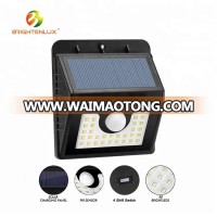 30pcs bright MSD led Wireless Security Night Lights 18650 battery solar motion sensor led light for Outdoor Garden