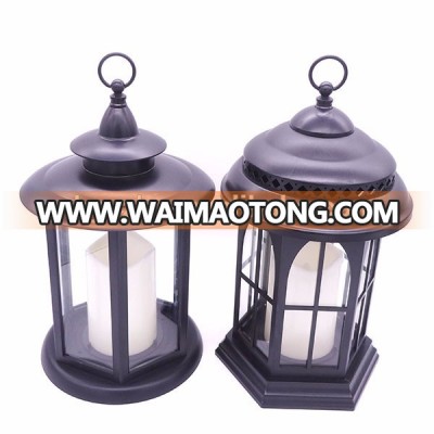 Candle Holders Plastic Lantern with LED Candle